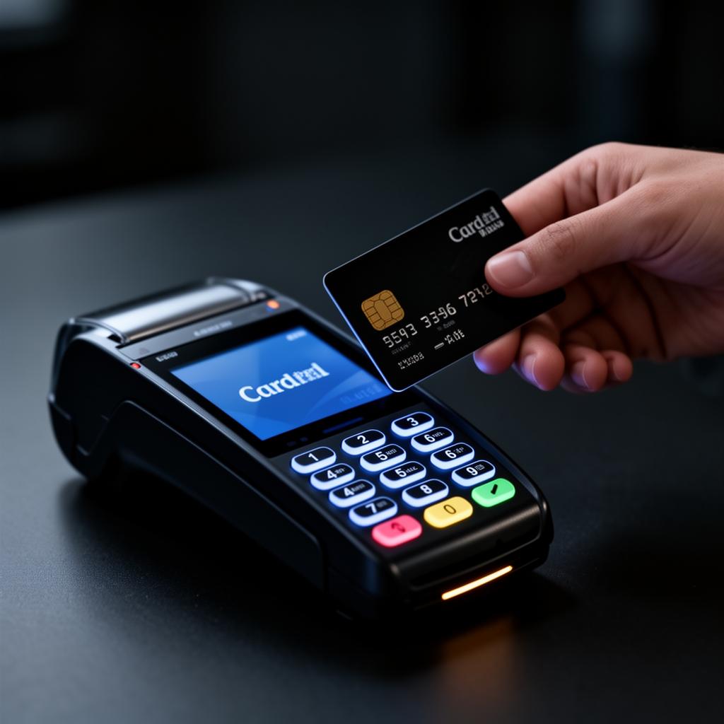 Terminal de paiement bancaire moderne